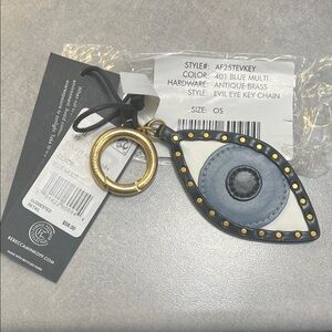 Rebecca Minkoff evil eye bag charm / keychain NWT! SOLD OUT! RARE!